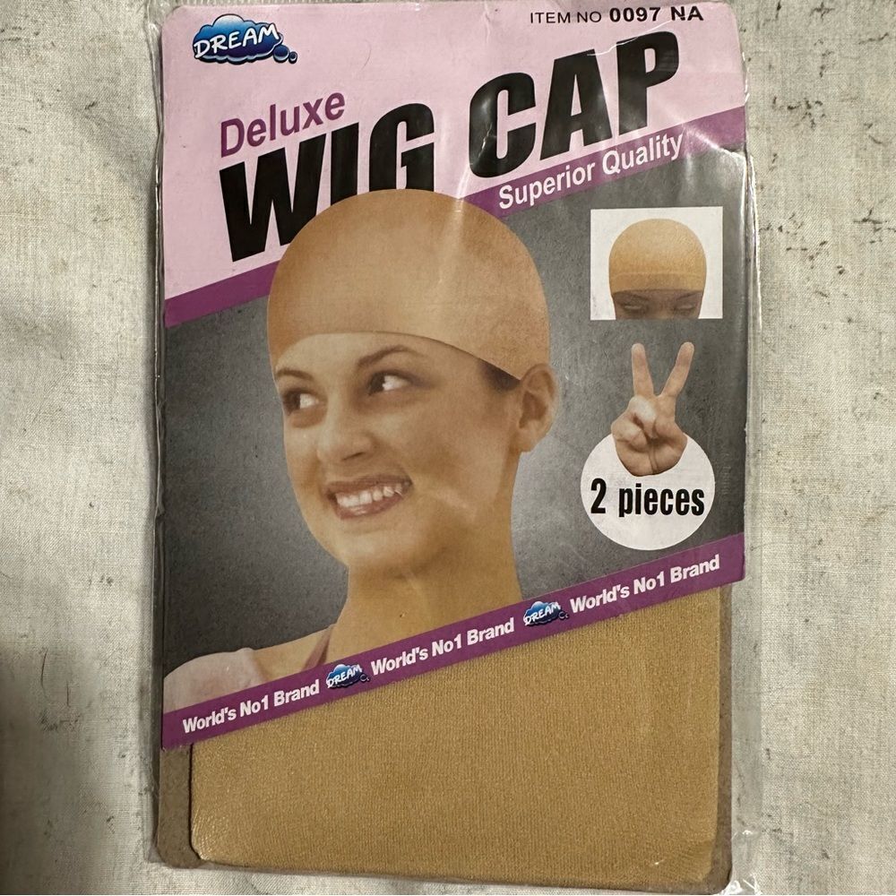 Two New nude wig caps, OS
